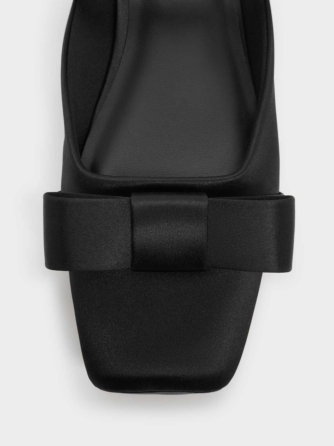 Brantley ブラントリー ボウ ミュール, ブラックテクスチャード, hi-res