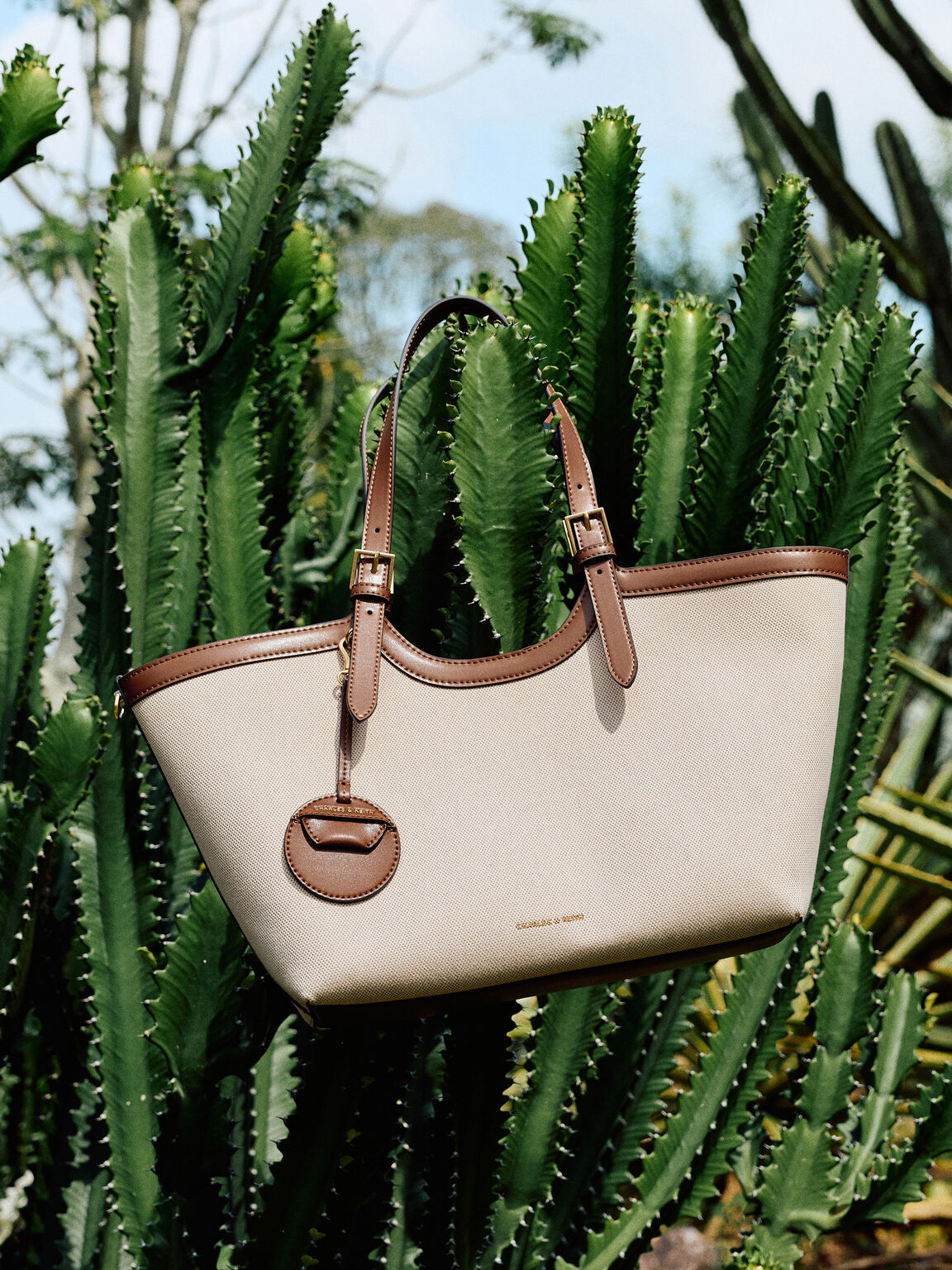 Enola エノラ キャンバストートバッグ, チョコレート, hi-res