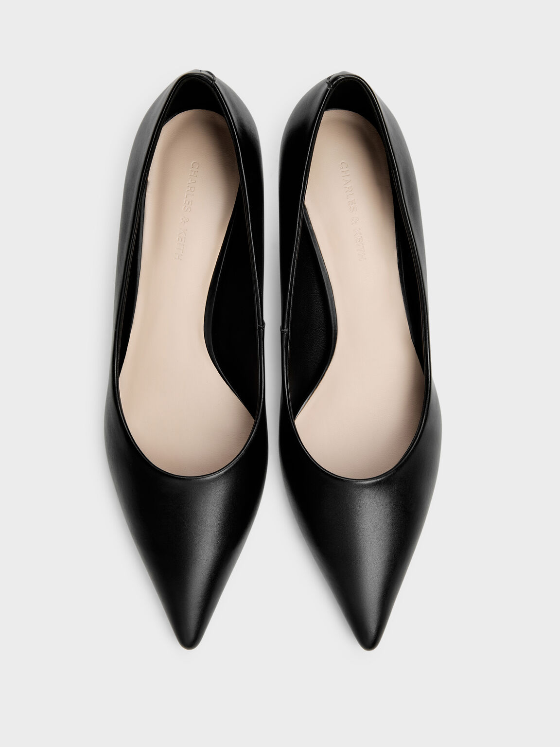 Kerra ケラ ポインテットミッドヒール, ブラック, hi-res