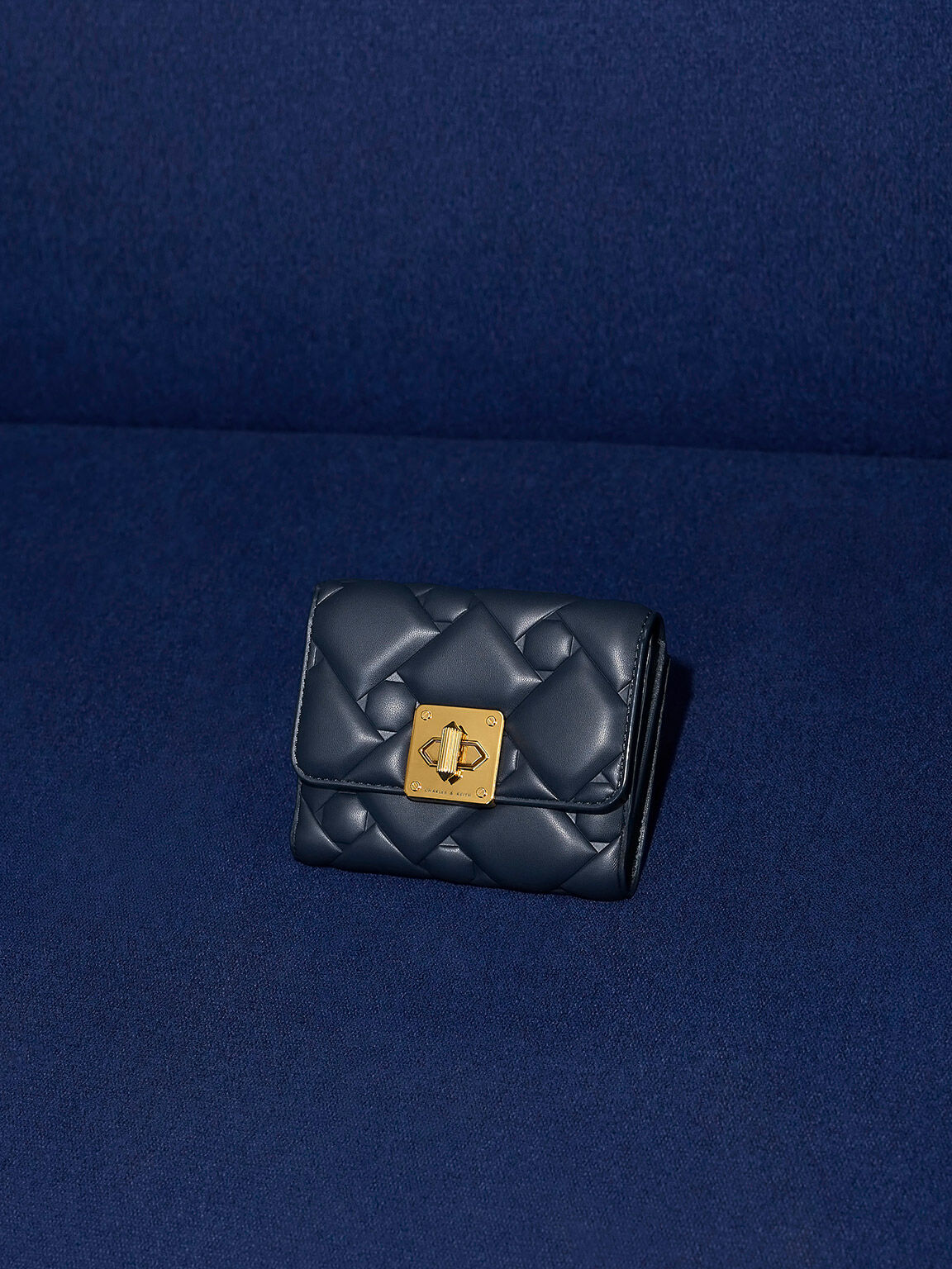 Tillie ティリー キルトウォレット, ネイビー, hi-res