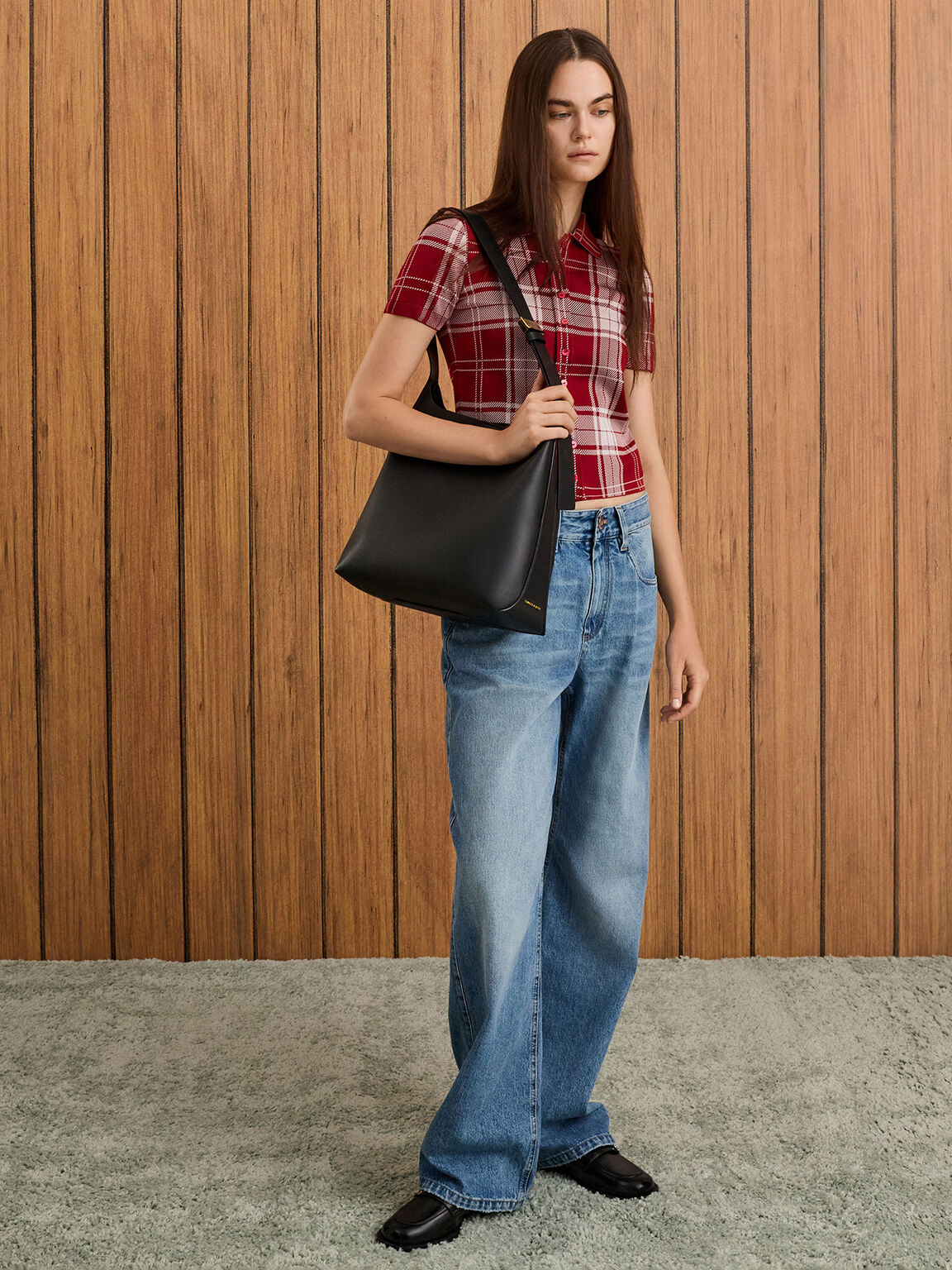 Edna エドナ トートバッグ, ブラック, hi-res