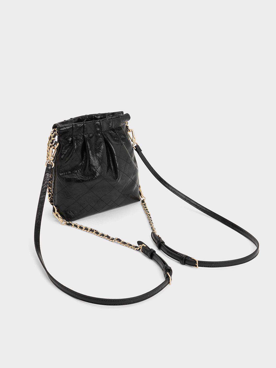 Duo ドゥオ チェーンハンドルツーウェイバックパック - ブラック