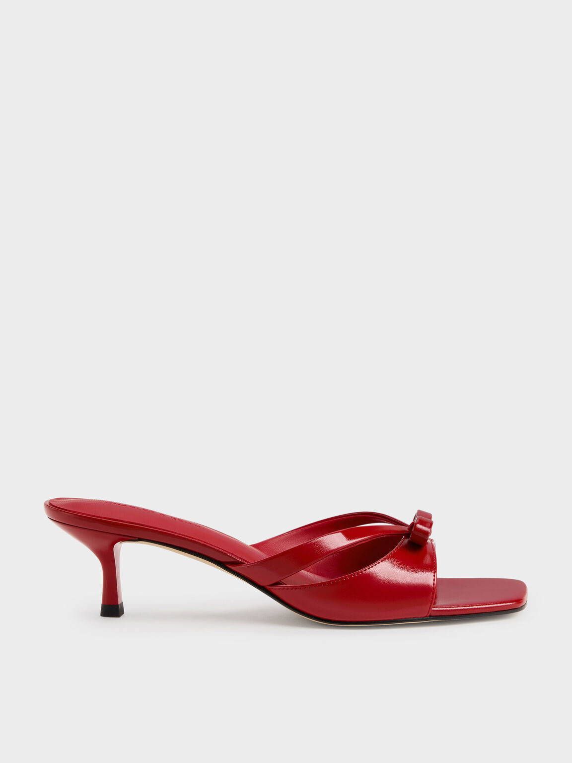 Kaleen カリーン キトゥンヒールミュール, レッド, hi-res