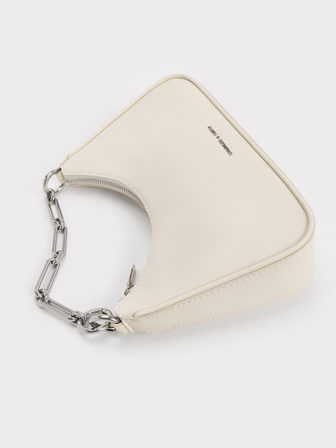 Lane レーン チェーンリンクショルダーバッグ, クリーム, hi-res