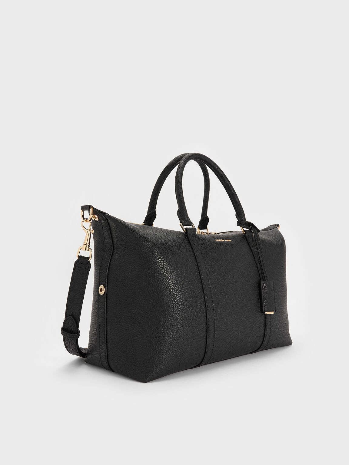 Chance チャンス レザーボウリングバッグ, ブラック, hi-res