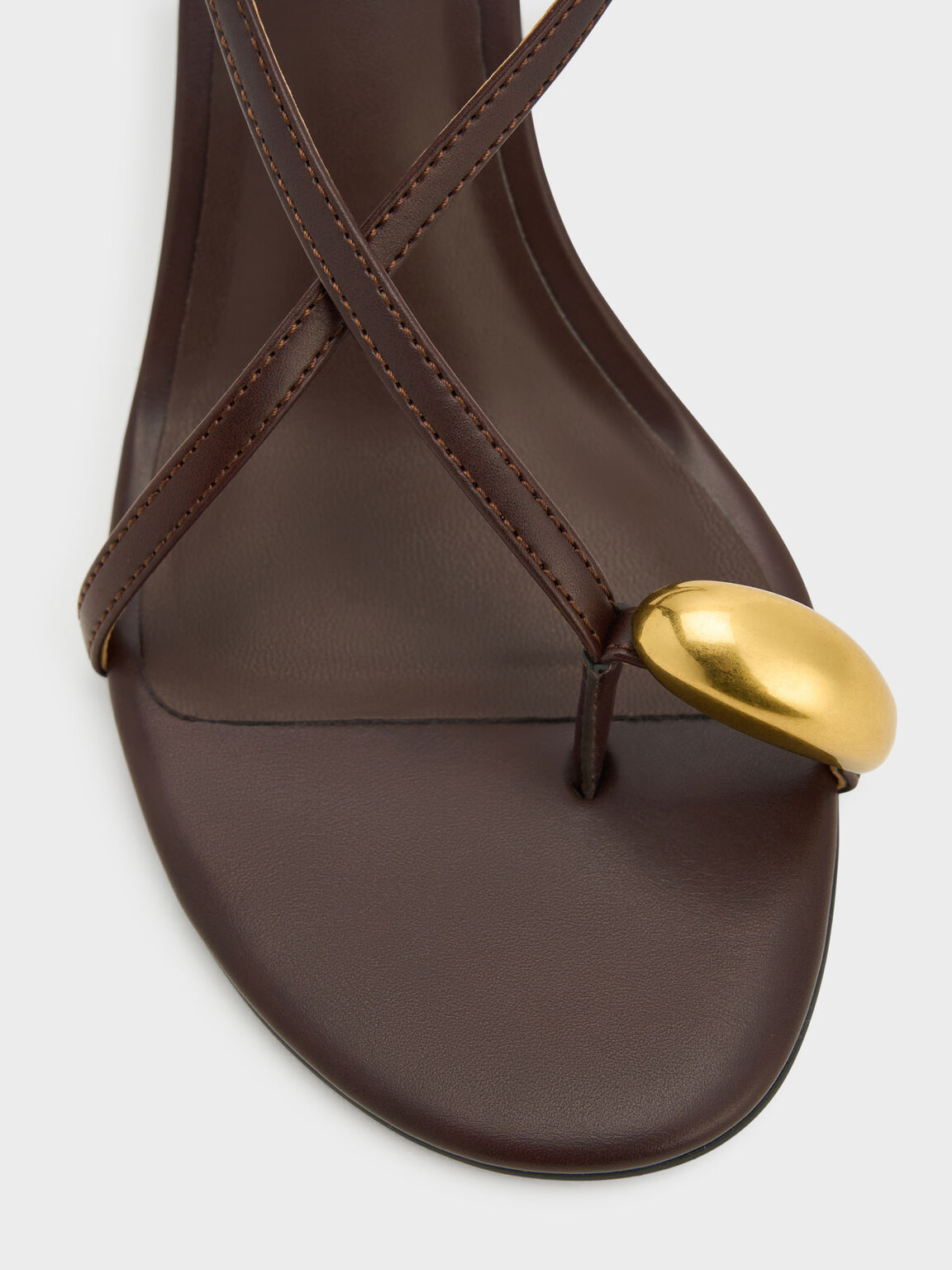 Raina レイナ トゥリングヒールサンダル, マルーン, hi-res