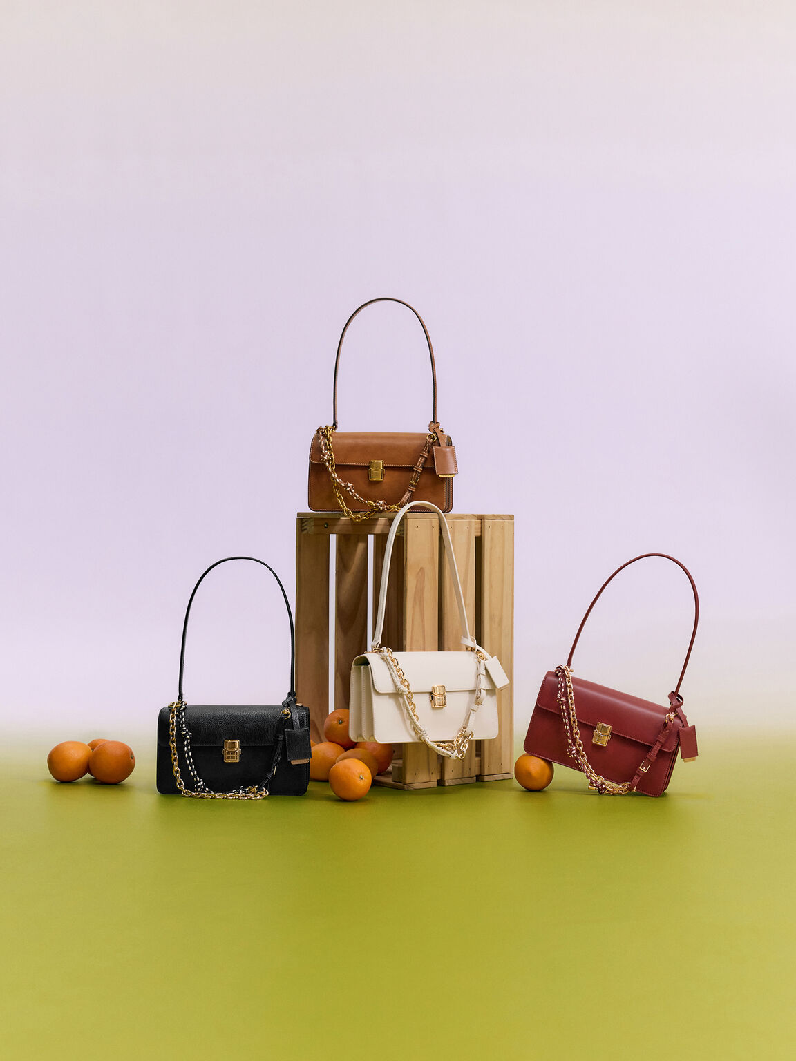 Acelynn エイスリン ロープチェーンショルダーバッグ, ディストレスドタン, hi-res