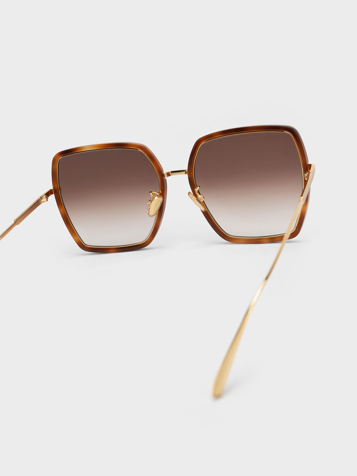 オーバーサイズ スクエアバタフライサングラス, テンダーシェル, hi-res