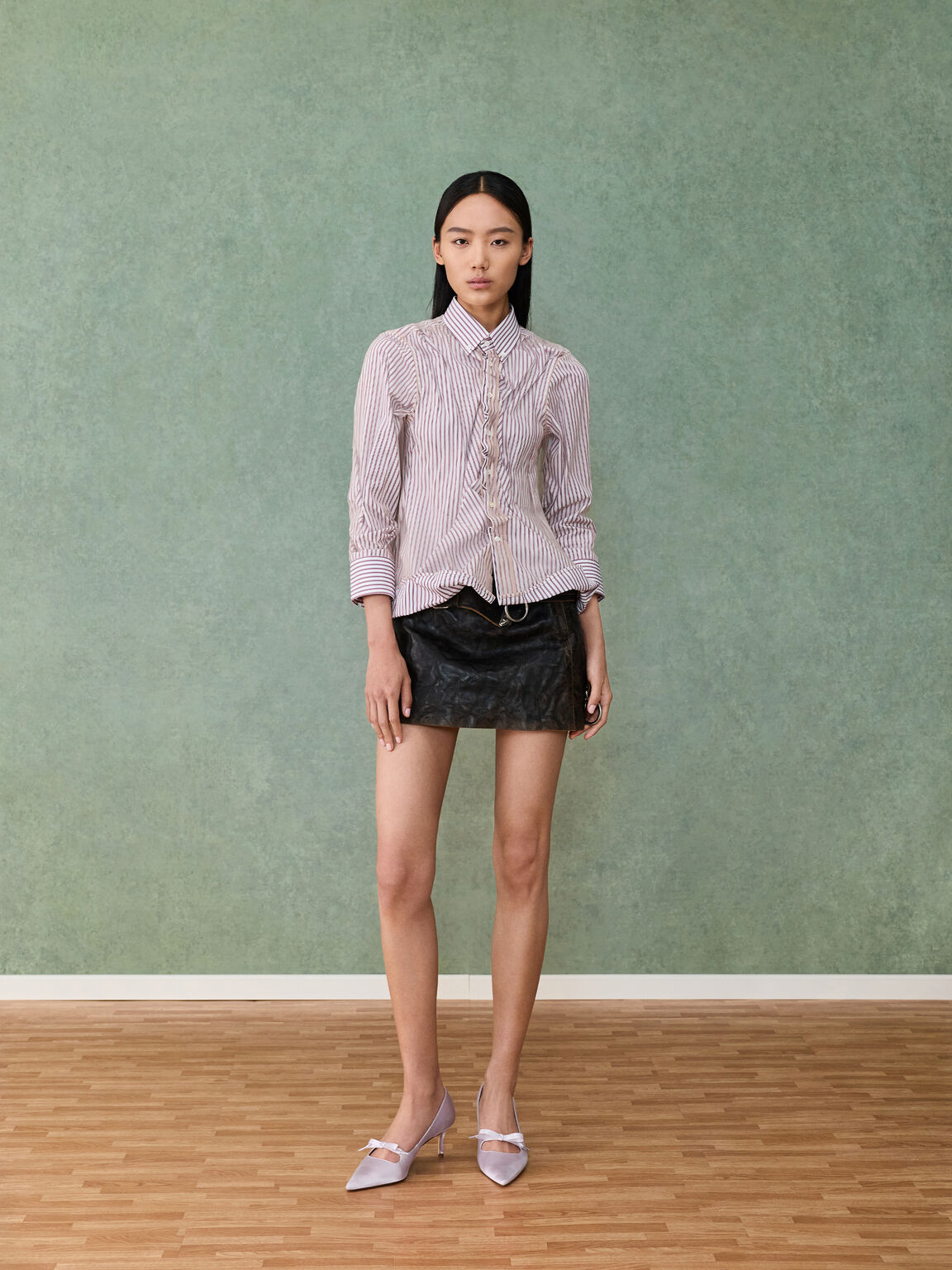 Venetia ヴェネツィア ボウタイポインテッドトゥパンプス, ライラック, hi-res