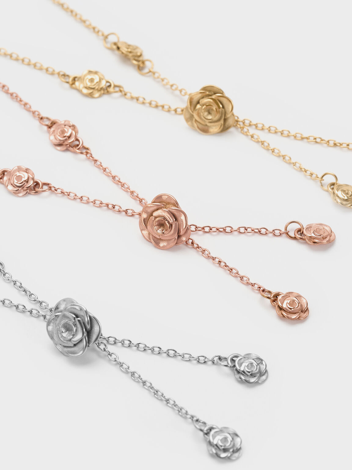 Rosalind ロザリンド フラワーモチーフブレスレット, ブラッシュゴールド, hi-res