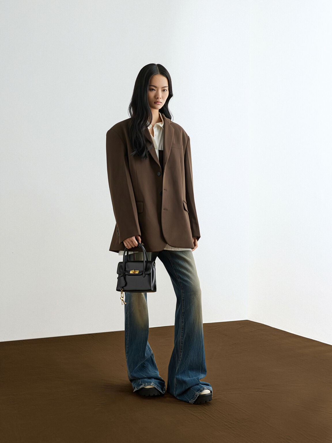 Kerry ミニケリー ボクシートートバッグ, ブラック, hi-res