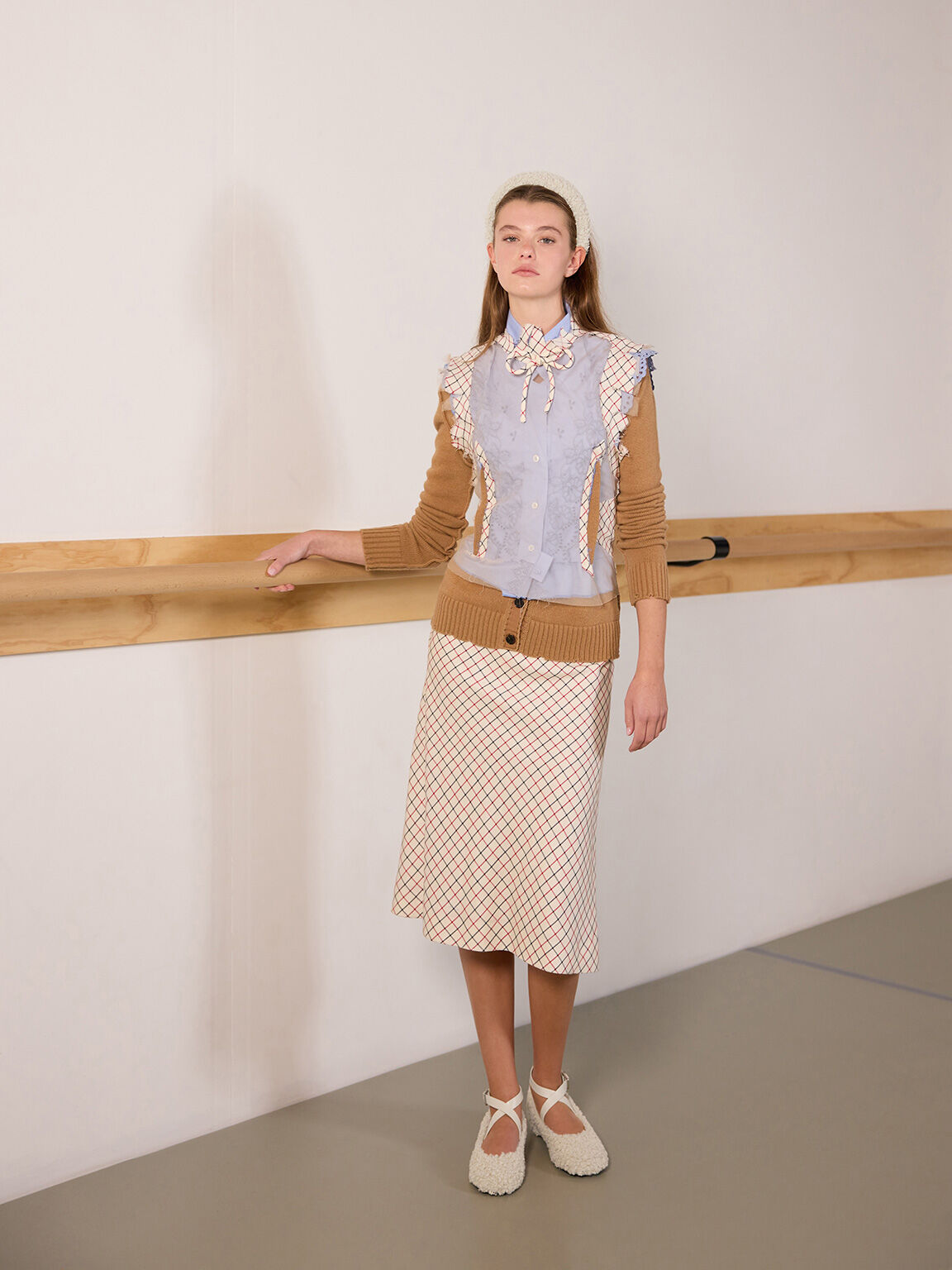 ファーリー ヘッドバンド, チョーク, hi-res