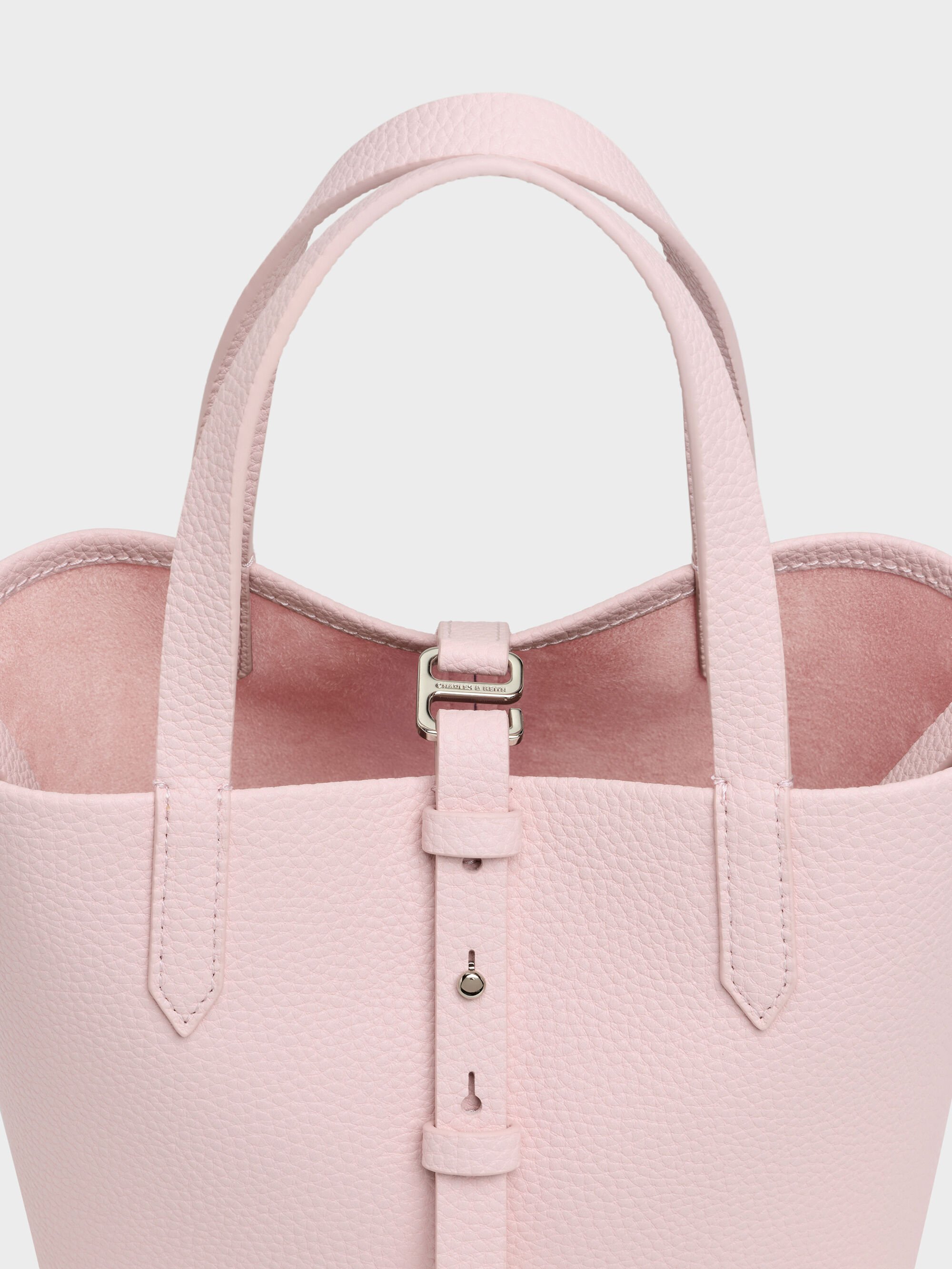 Beryl ベリル リサイクルレザーバケツバッグ - コットンキャンディー