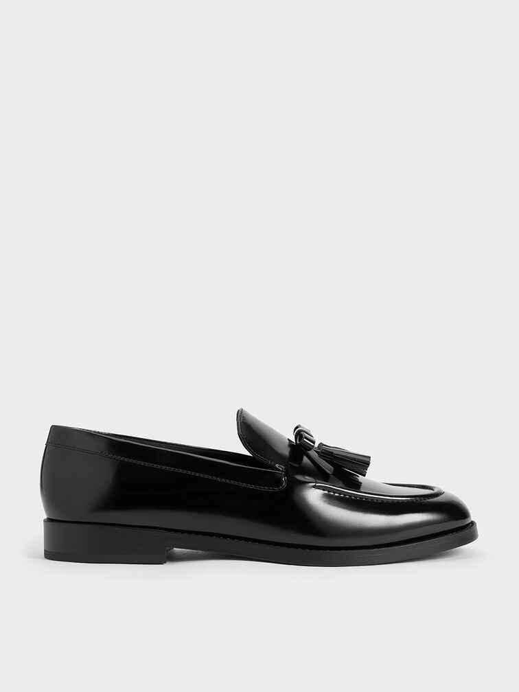 ボウ タッセルローファー - ブラックボックス | CHARLES & KEITH 