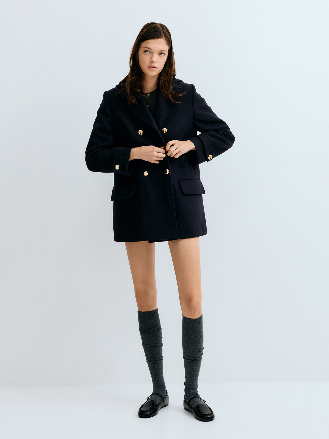 Gale ゲイル メリージェーンローファー, ブラック, hi-res