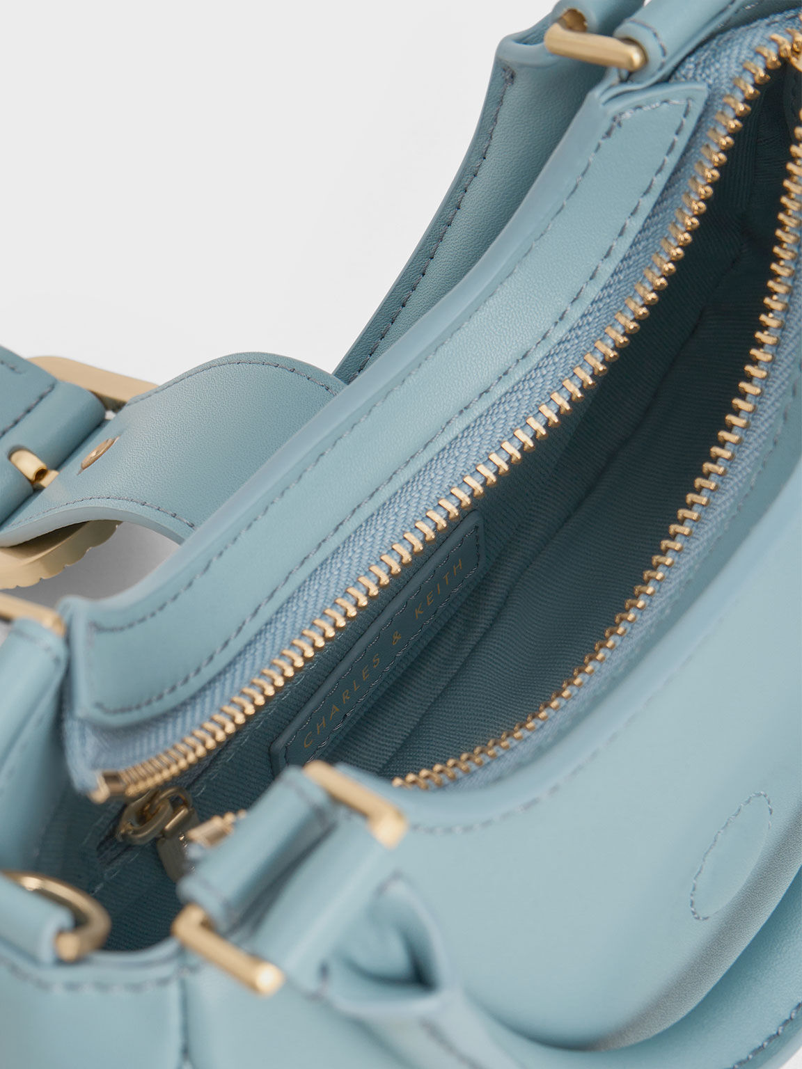 Avis アビス ベルトトップハンドルバッグ, スレートブルー, hi-res