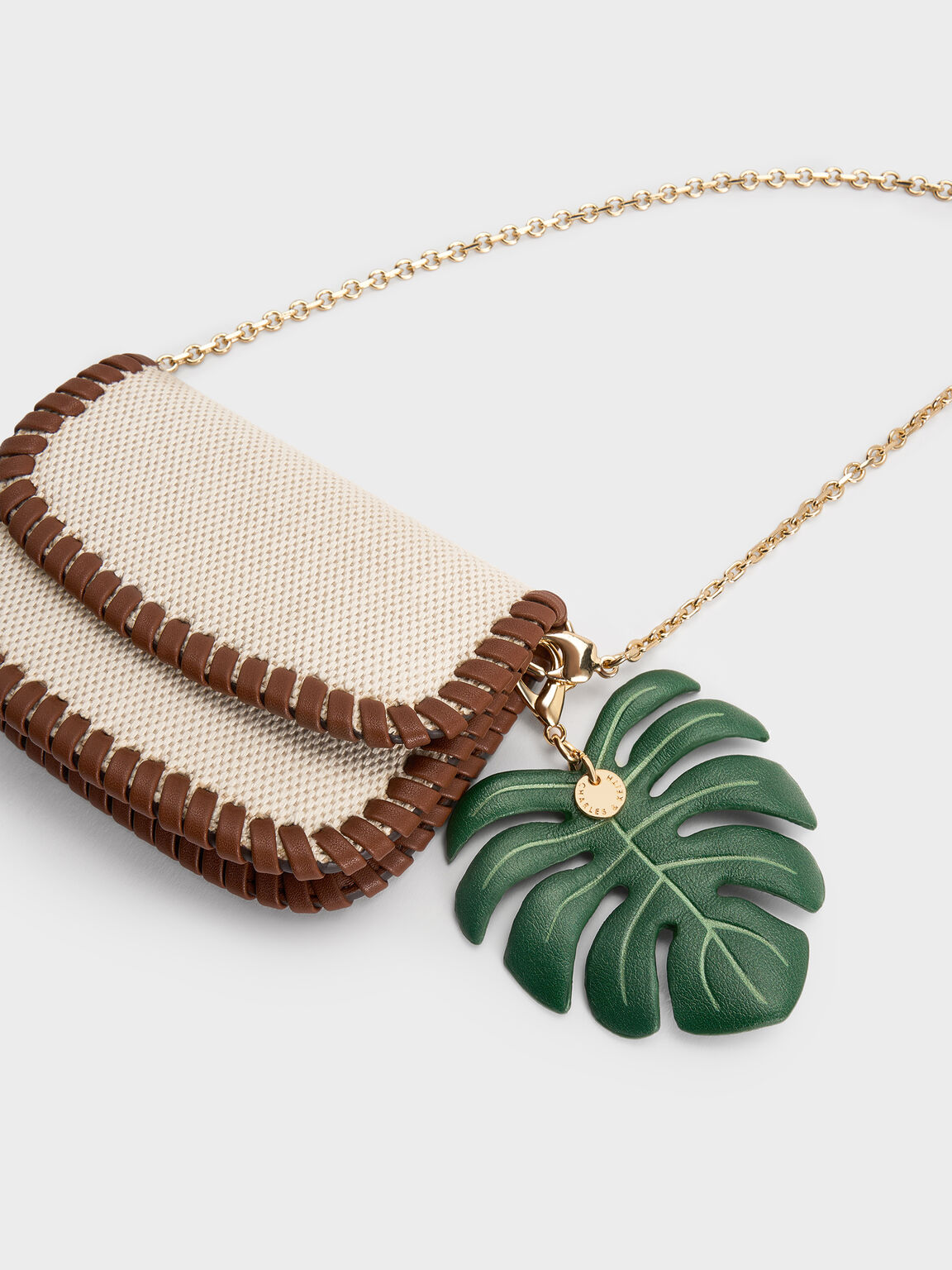 Blume ブリュム キャンバスブレードチェーンハンドルウォレット, トープキャンバス, hi-res