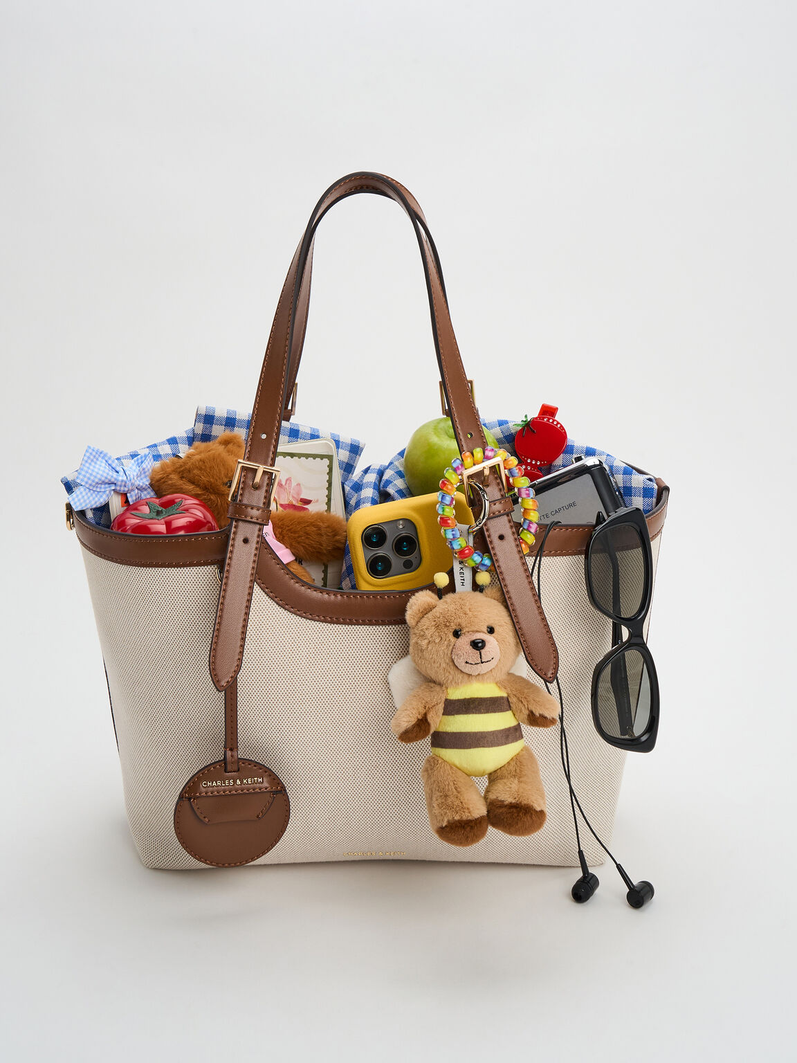 Enola エノラ キャンバストートバッグ, チョコレート, hi-res