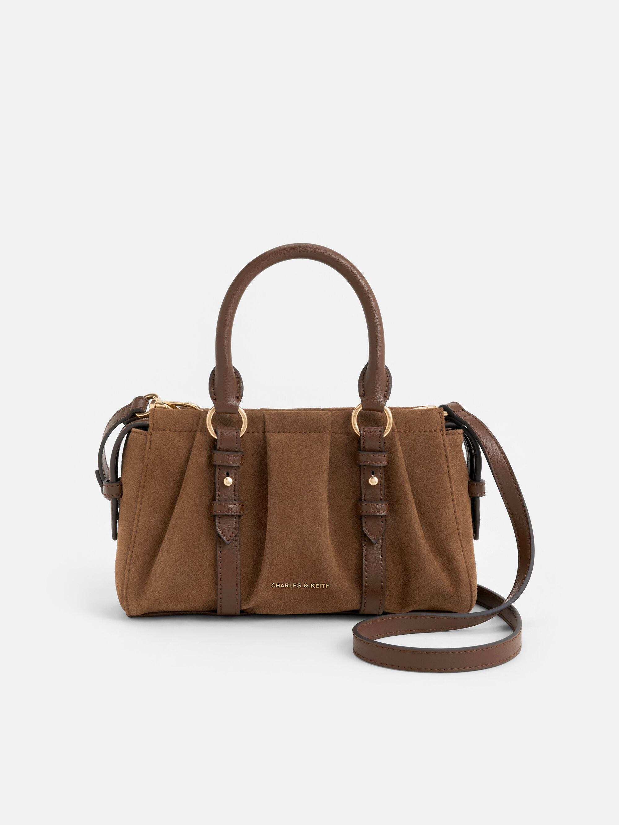 ハンドバッグ(レディース) - ブラウン | CHARLES & KEITH (チャールズ