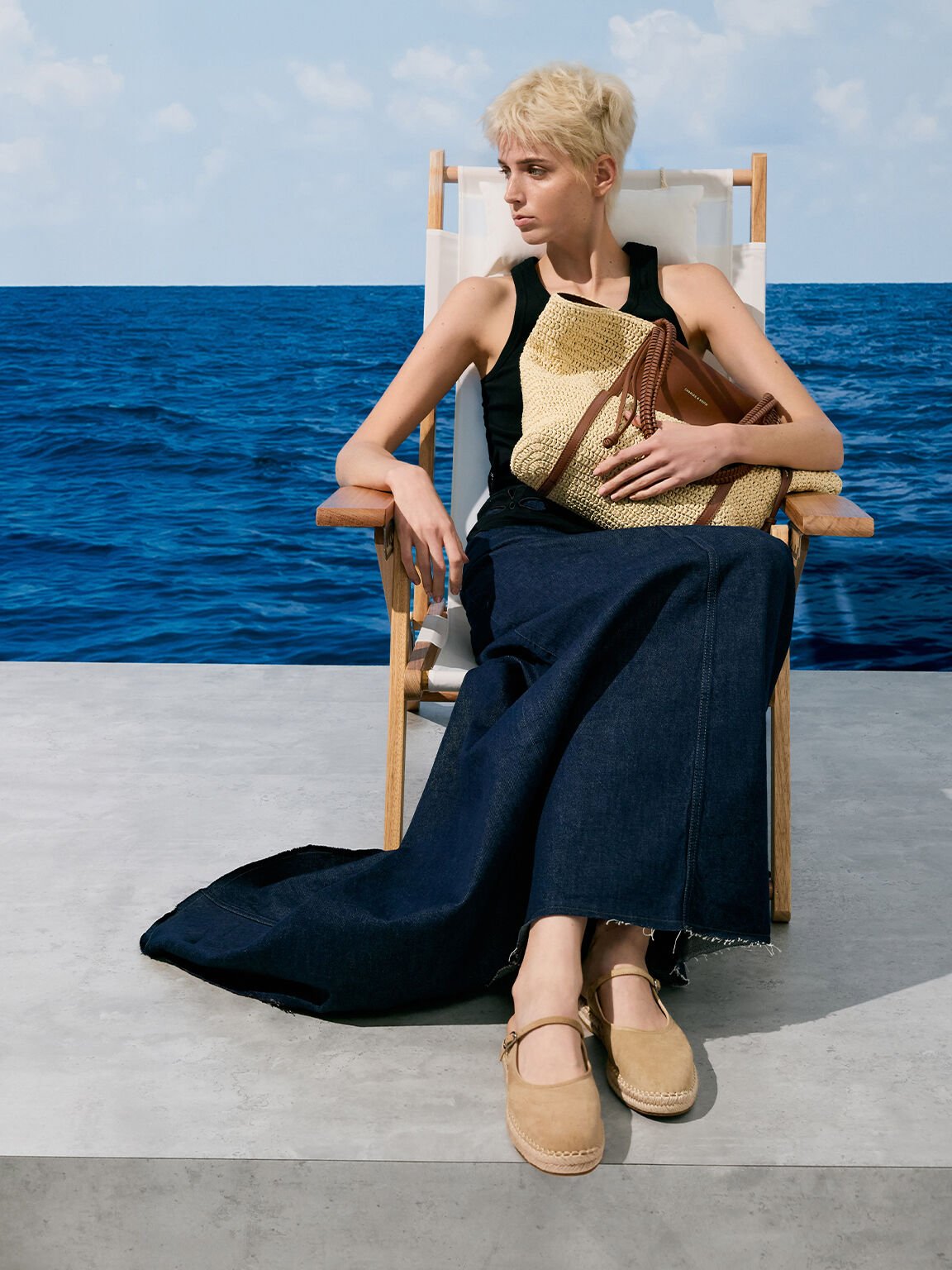 Shalia シャリア ラフィアウーブントートバッグ, ナチュラルラッフィア, hi-res