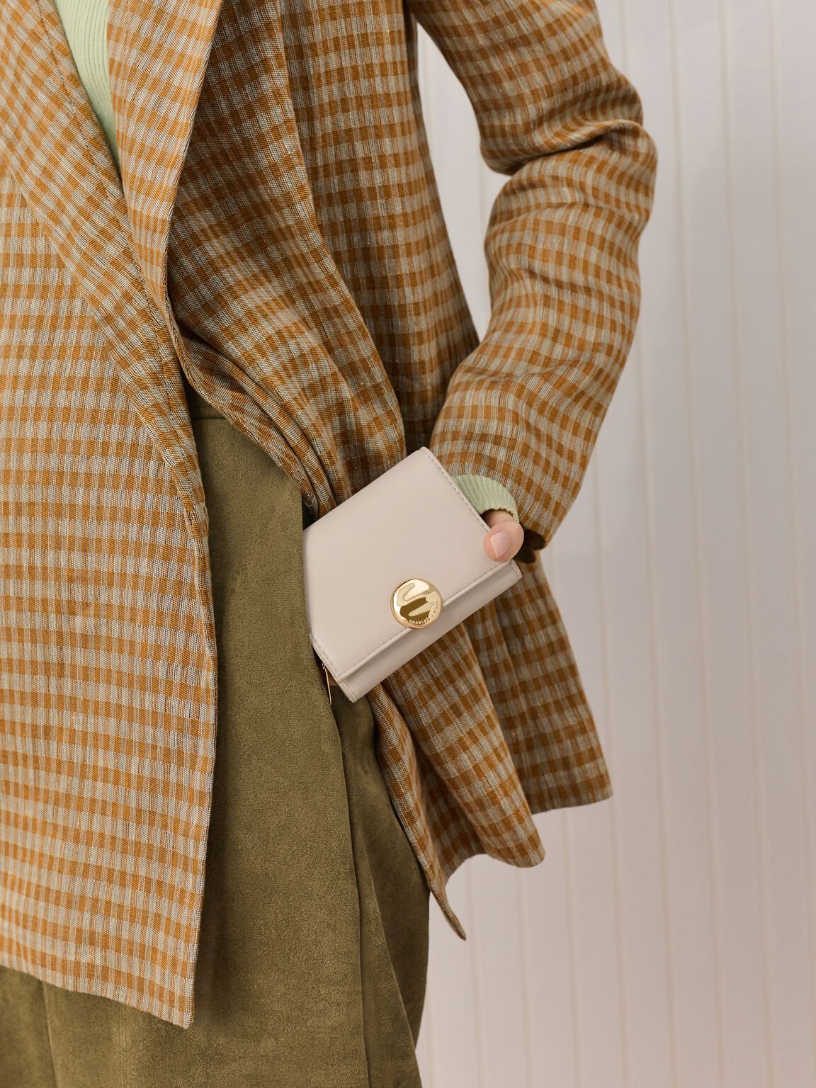 Behn ベーン スモールウォレット, シェルグレー, hi-res