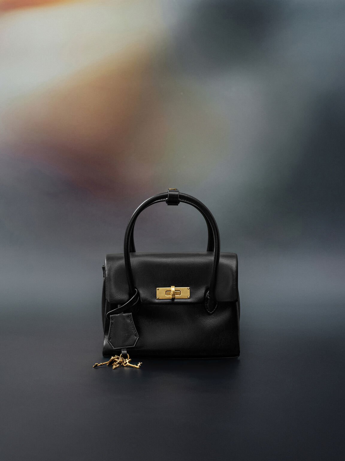 Kerry ミニケリー ボクシートートバッグ, ブラック, hi-res