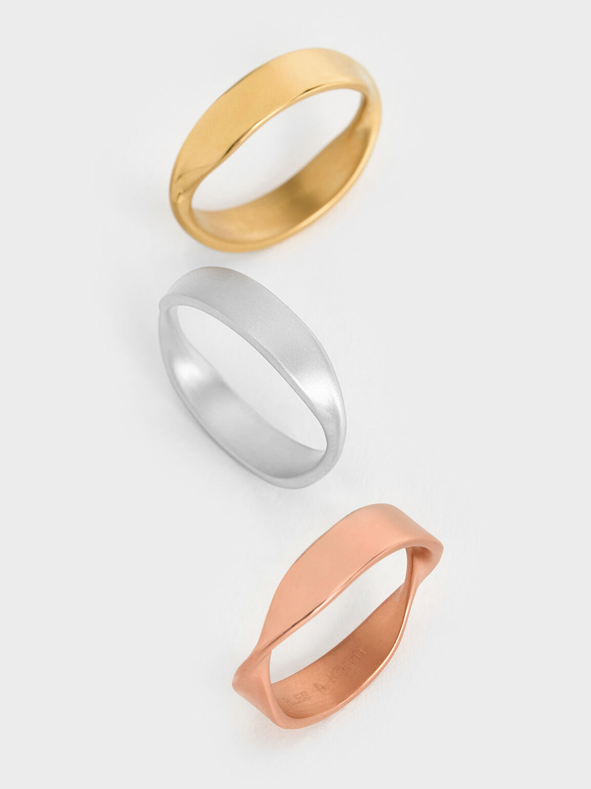 Lena レナ ツイストリング, ローズゴールド, hi-res