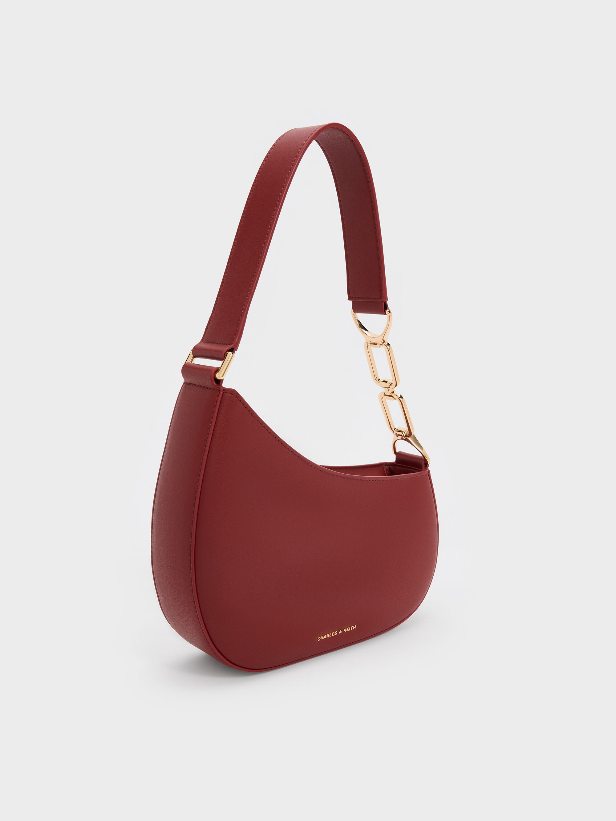 CHARLES & KEITH ハンドバッグ 赤 チャールズアンドキース ハンドバッグ(レディース) - レッド | CHARLES & KEITH (チャールズ