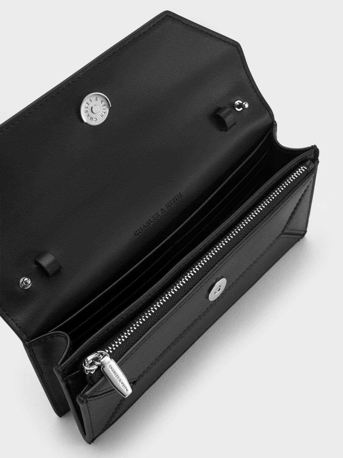 Nasrin ナスリン ジオメトリックロングウォレット, ノワール, hi-res