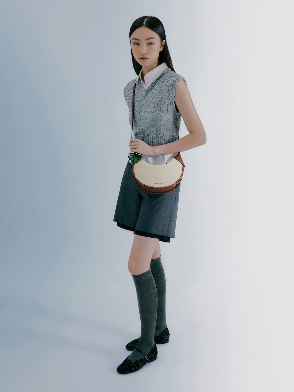 Blume ブリュム キャンバスブレードカーブホーボーバッグ, トープキャンバス, hi-res