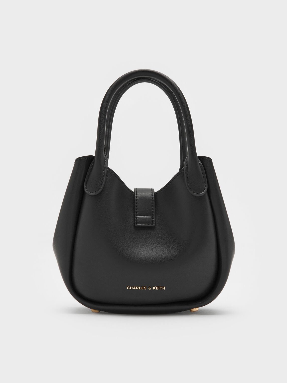 Agatha アガサ チェーンアクセントバケットバッグ, ブラック, hi-res