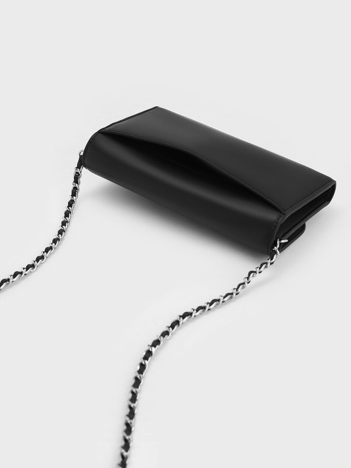 マグネット フロントフラップウォレット, ノワール, hi-res