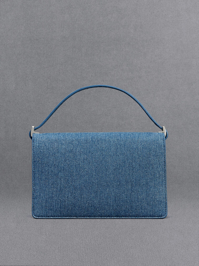 レザー ショルダーバッグ - ブルー | CHARLES & KEITH (チャールズ 