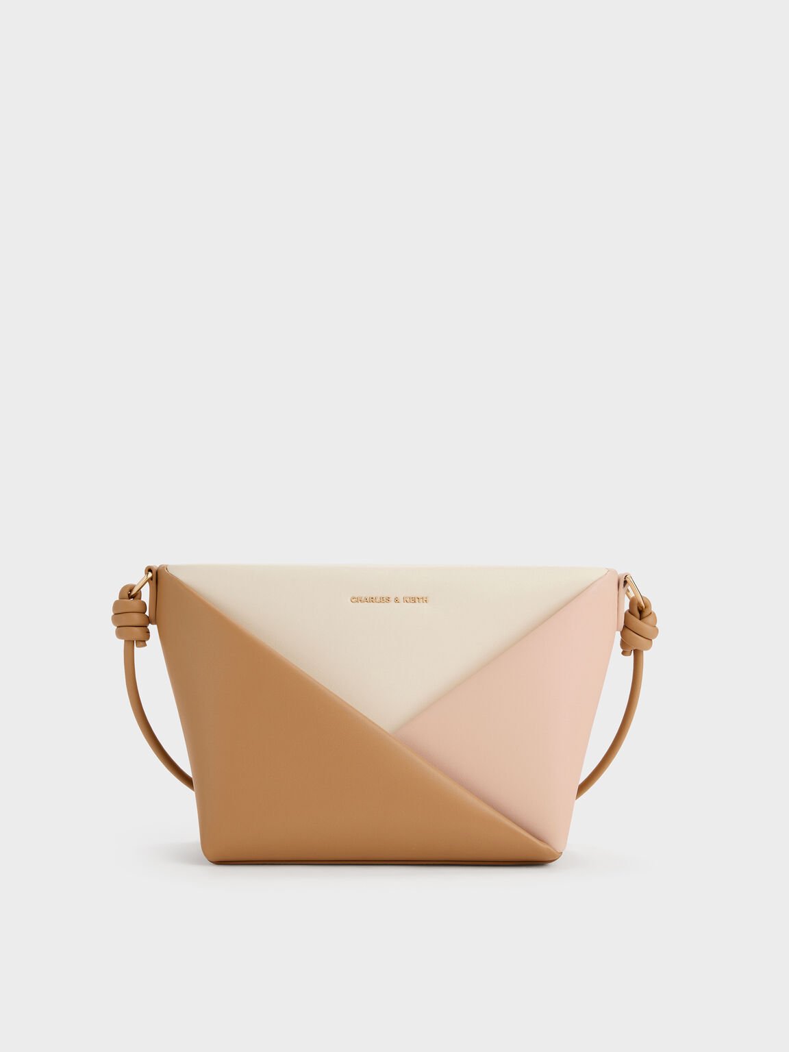 Midori ミドリ カラーブロッククロスボディーバッグ, マルチピンク, hi-res