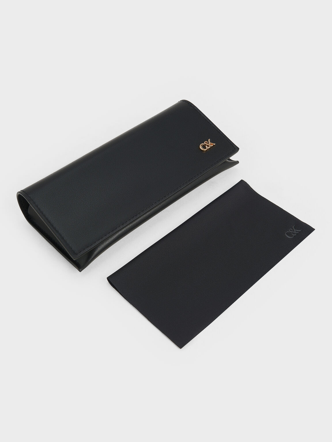 アセテート アンギュラーサングラス, カーキ, hi-res