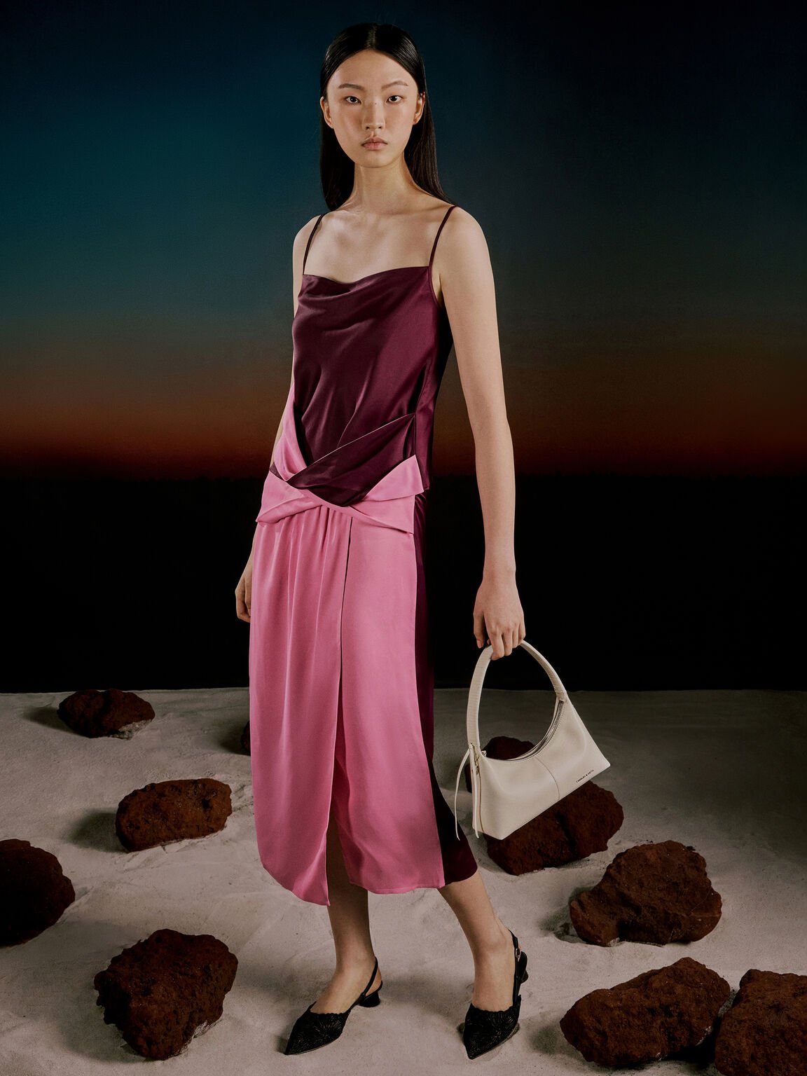 Simone シモーン ショルダーバッグ, クリーム, hi-res