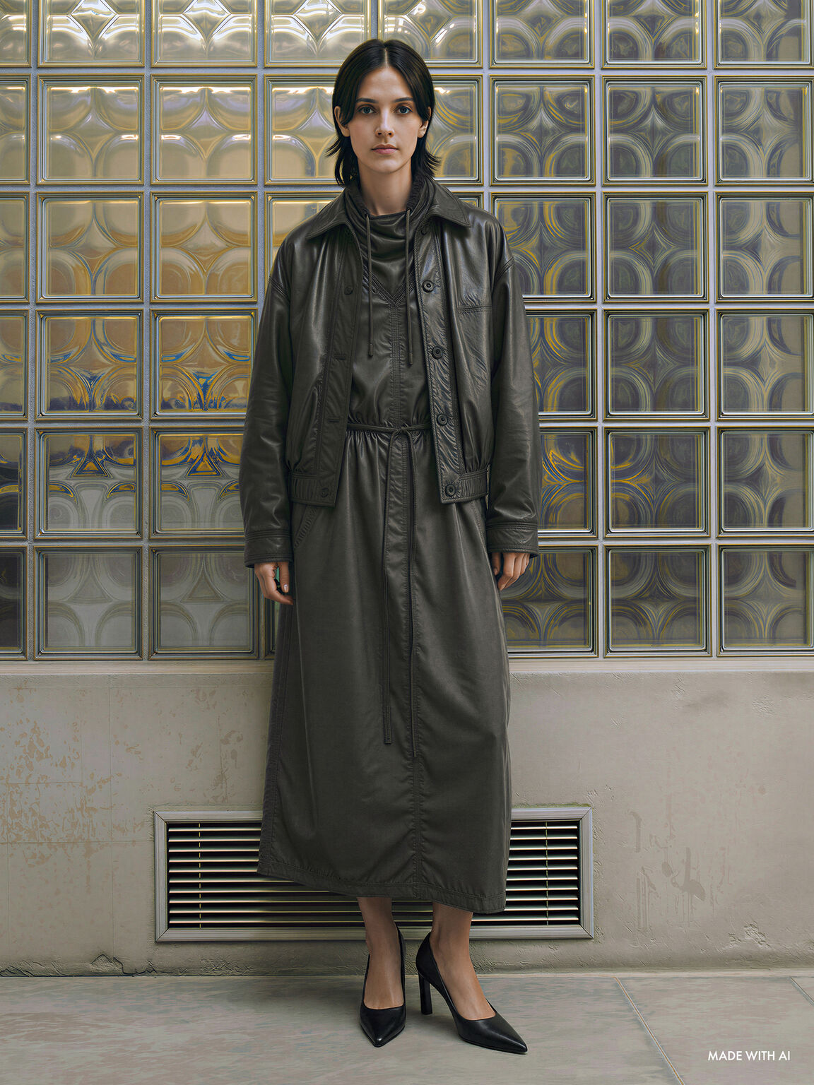 Kerra ケラ ポインテットパンプス, ブラック, hi-res