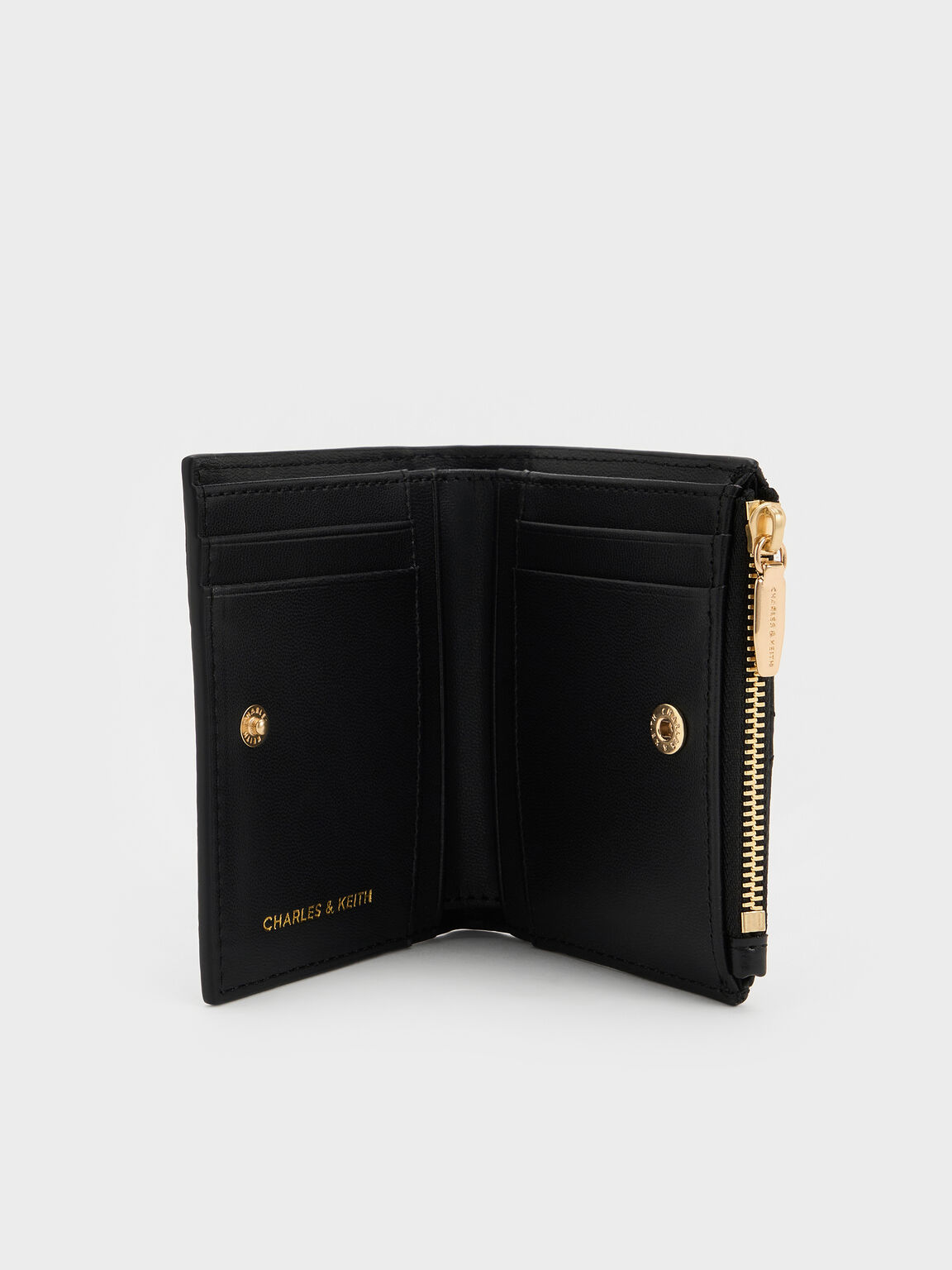 Duo ドゥオ キルトスモールウォレット, ブラック, hi-res