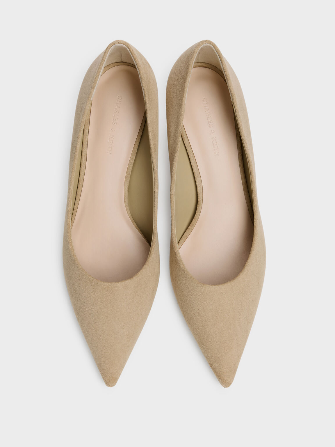 Kerra ケラ ポインテットミッドヒール, ベージュ, hi-res