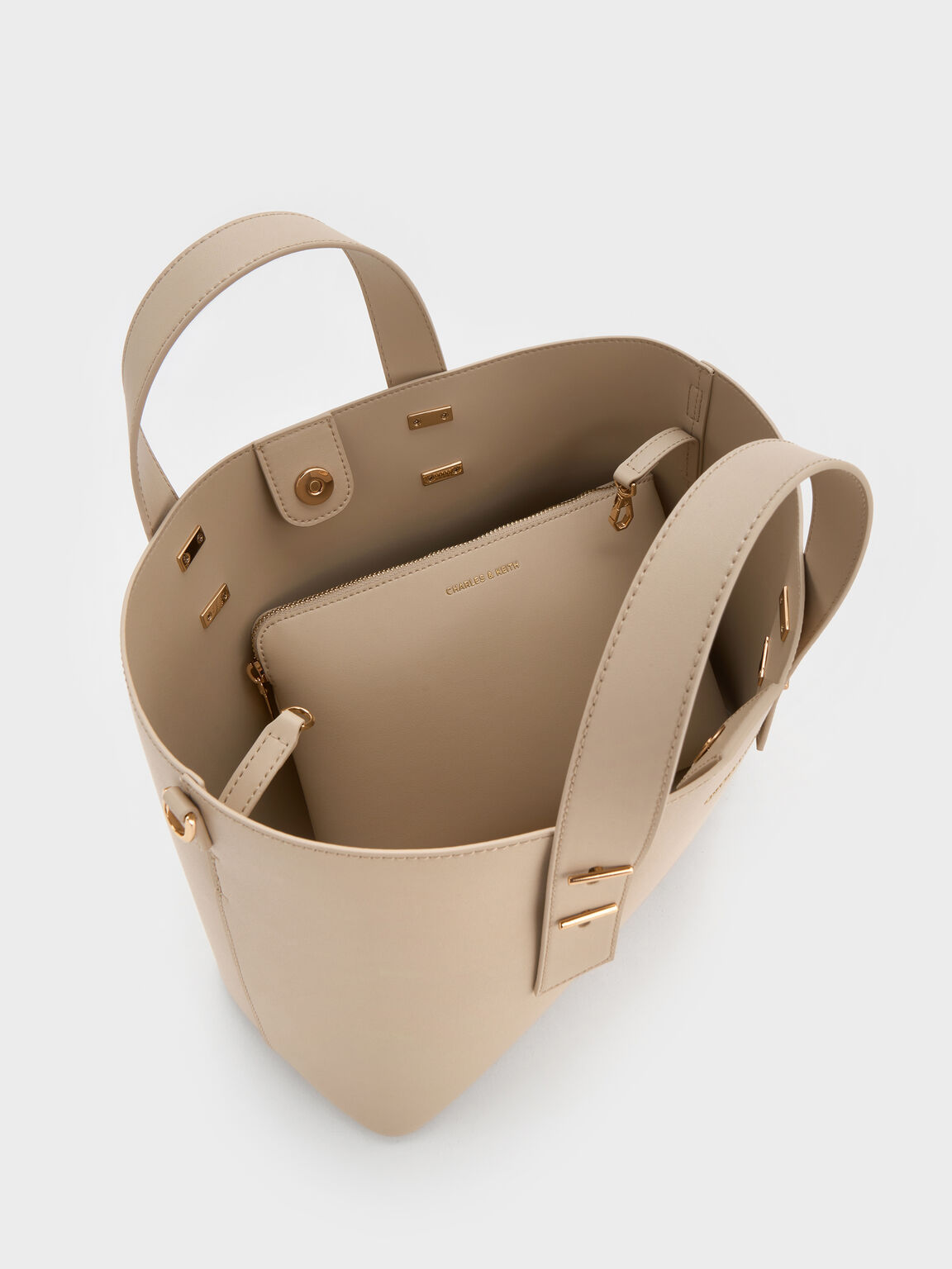 Shania シャナイア ダブルハンドルスラウチーバッグ, ダストオーツ, hi-res