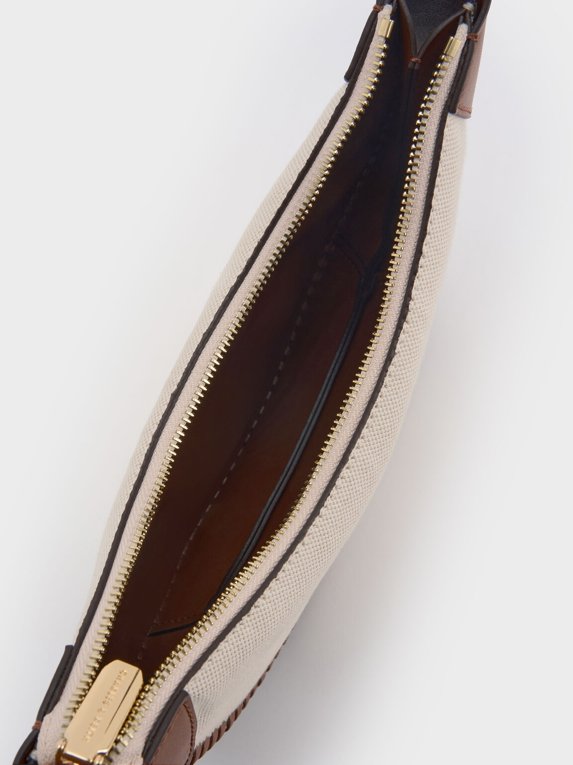 Blume ブリュム キャンバスブレードカーブホーボーバッグ, トープキャンバス, hi-res