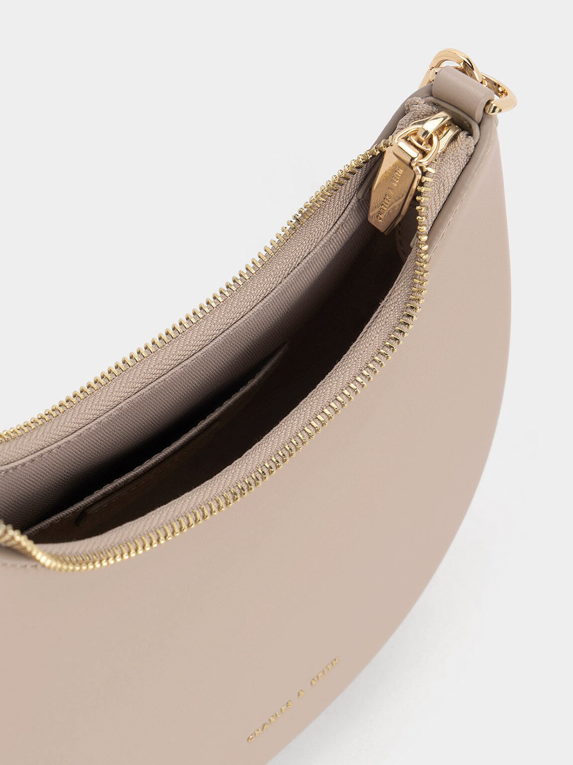 Olivia オリビア ムーンバッグ, トープ, hi-res