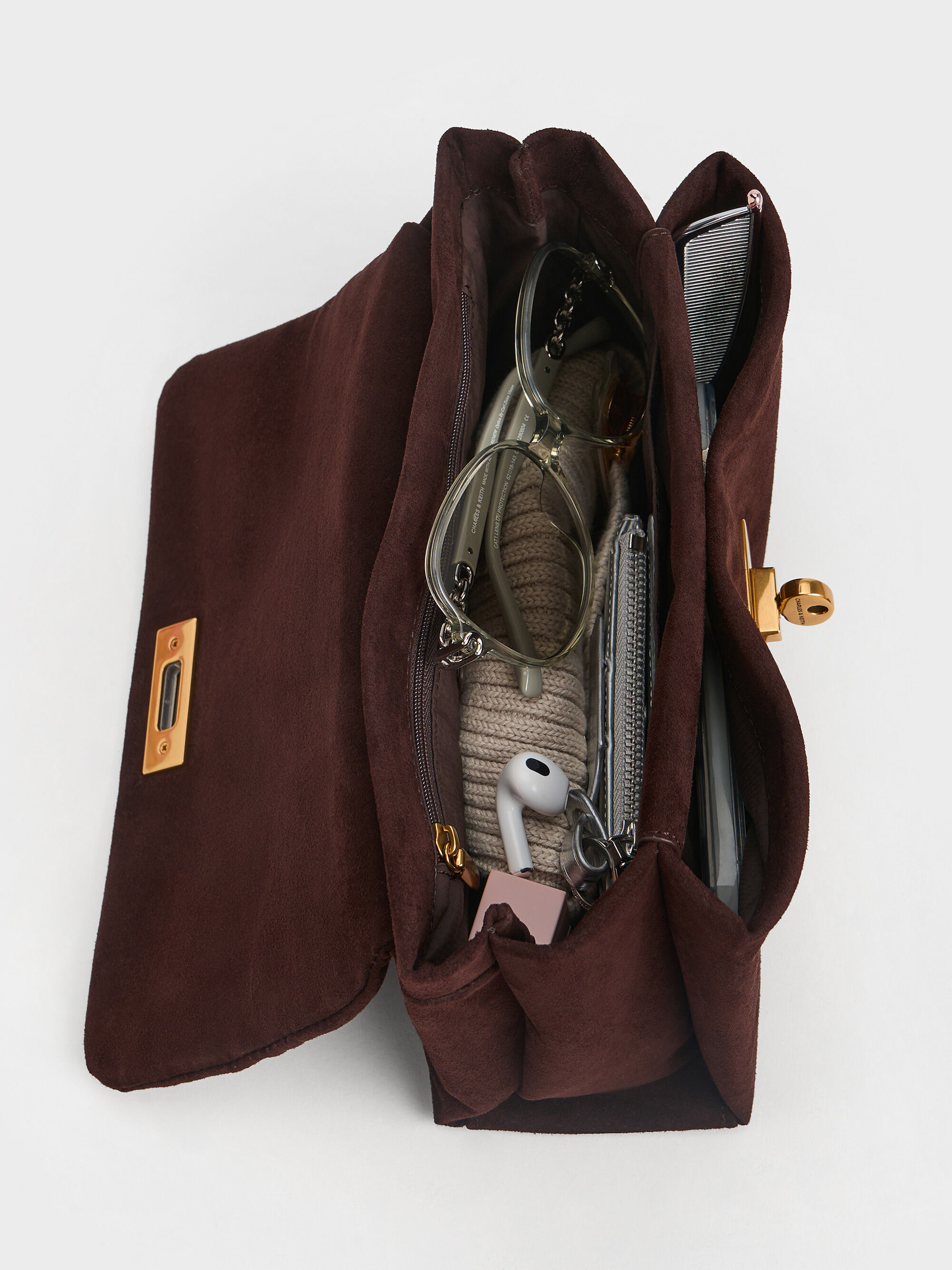 ケリーチャッさん専用 Kerry ケリー チェーンハンドルクロスボディバッグ - エスプレッソ