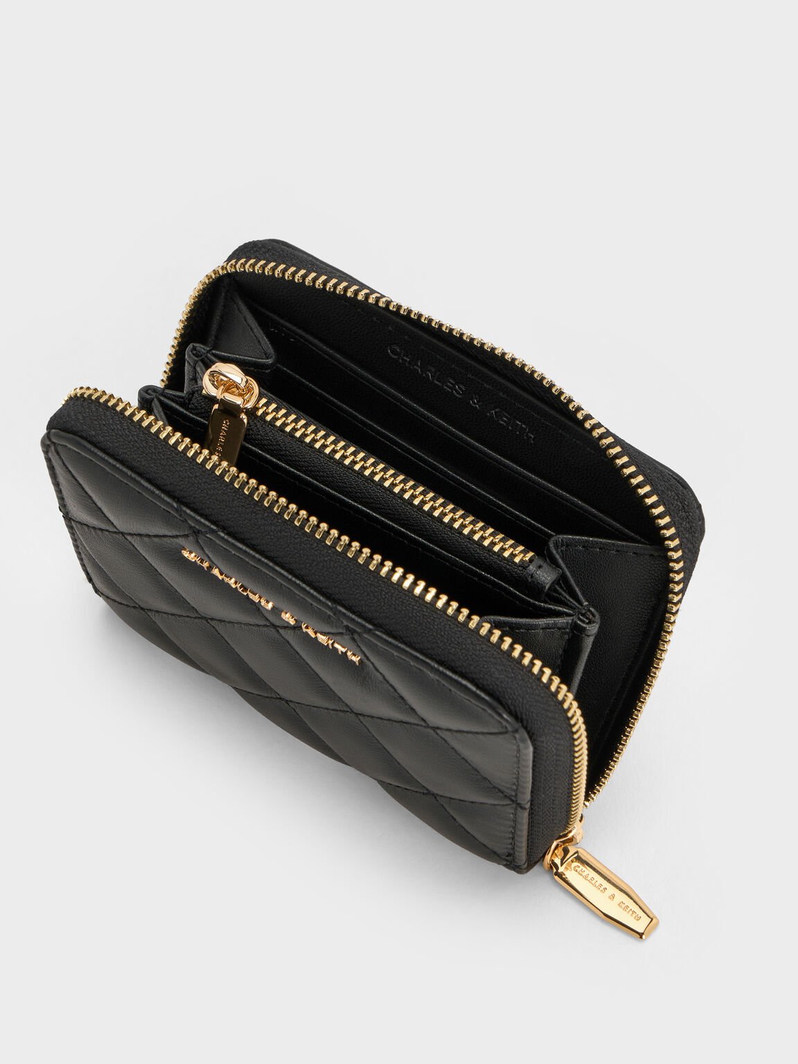 Alva アルヴァ キルトウォレット, ブラック, hi-res