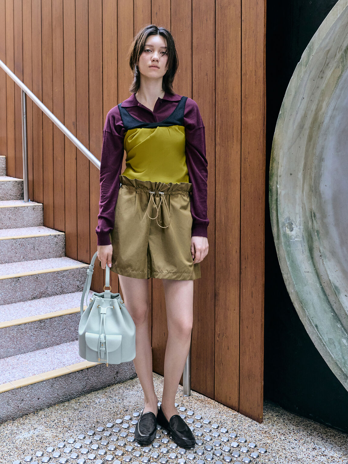 Beryl ベリル ドローストリングバッグパック, シーソルトブルー, hi-res