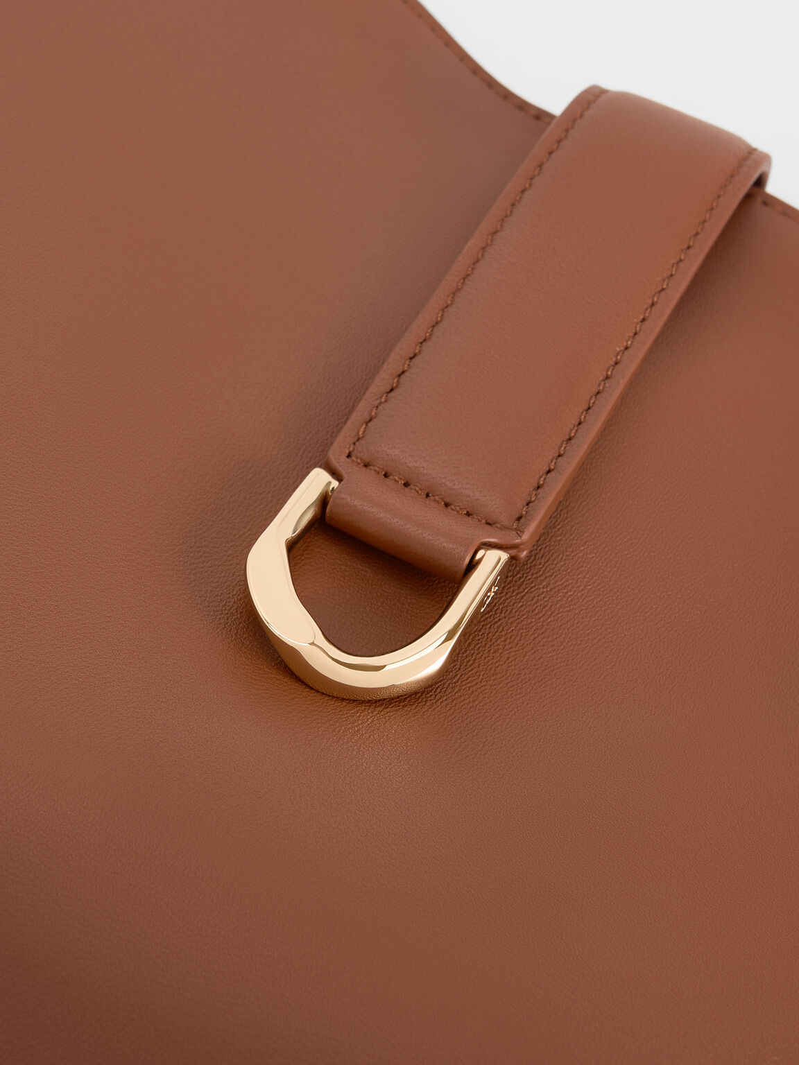 Gabine ガビーヌ レザーベルトホーボーバッグ, チョコレート, hi-res