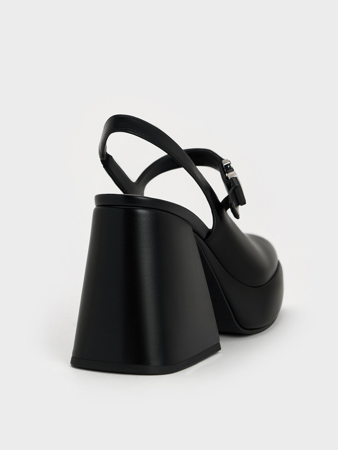 Laine レイン プラットフォームメリージェーン, ブラック, hi-res