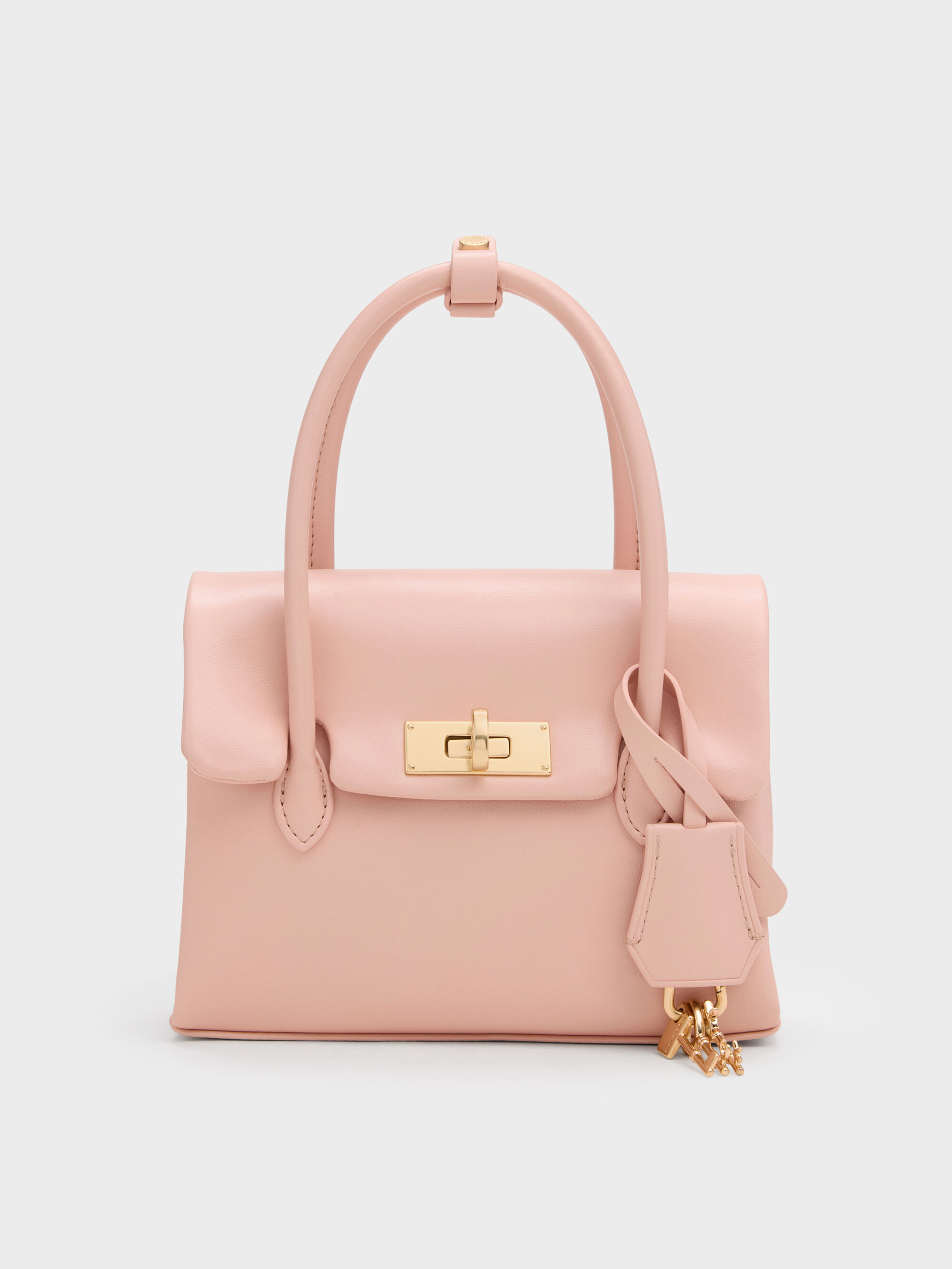 Kerry ミニケリー ボクシートートバッグ - ピンク | CHARLES & KEITH