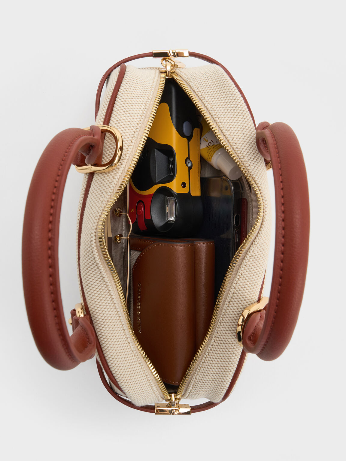 Scottie スコッティー キャンバスボウリングバッグ, ブリック, hi-res