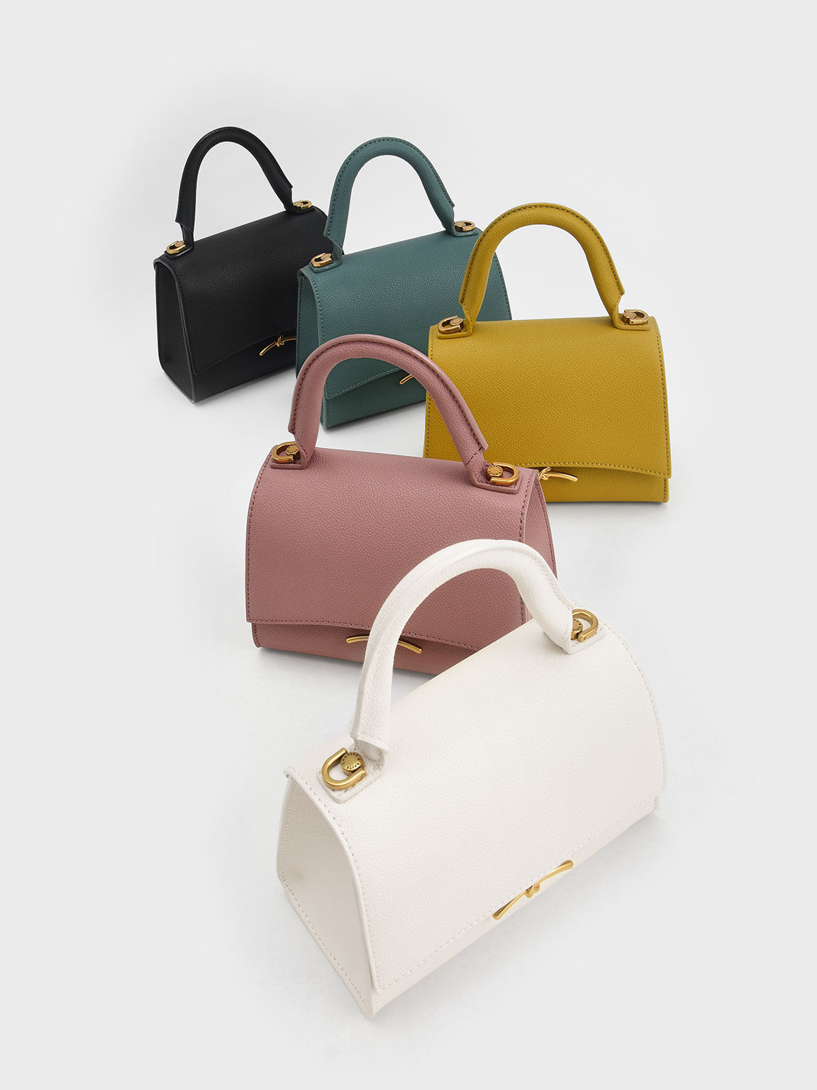 ハクスリーメタリック プッシュロックトップハンドル, クリーム, hi-res